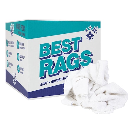 Monarch W50CB Wall Washing Terry Wipers White - 10lb Box N-W50CB-10